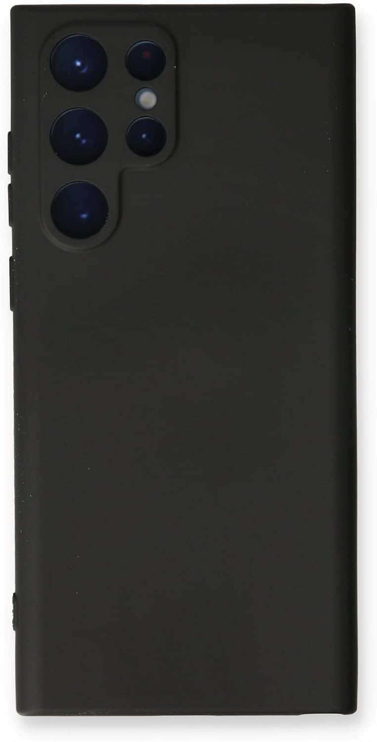 Alternative view of Galaxy S23 Ultra ile Uyumlu Kapak İçi Kadife Kamera Korumalı Lansman Silikon Kılıf - Siyah