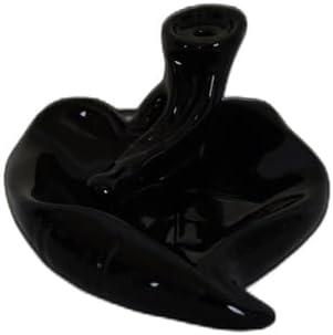 Geri Akış Buhurdanlık Tütsülük Seramik Kalp Siyah Backflow C0888
