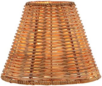 Alternative view of Aspen 51003 Empire Clip-On Chandelier Lamp Shade, Natural, 3" Top x 6" Bottom x 5-1/4" Slant Height