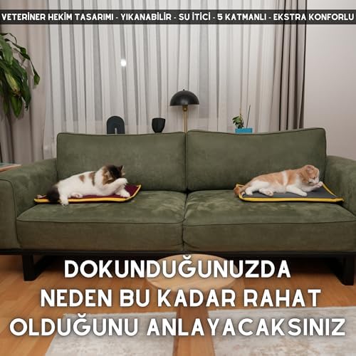 Alternative view of pawdaz Serin (60X40CM) - 4 Mevsim Kedi/Köpek Matı, Veya Soğuk Kullanılabilen Minder Yatak