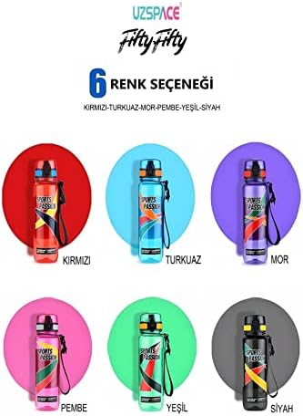 Sports Passion 500 ml Tritan Su Matarası Kaydırmaz Tutma Özelliği