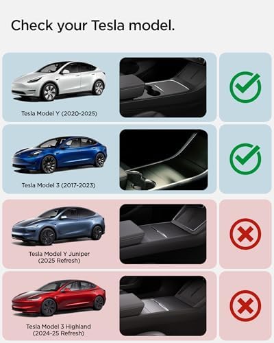 Model Y (2024-2023) & Model 3 (2023) Kol Dayama (Kolçak) Konsol İçi Düzenleyici TO224 - ACP06258