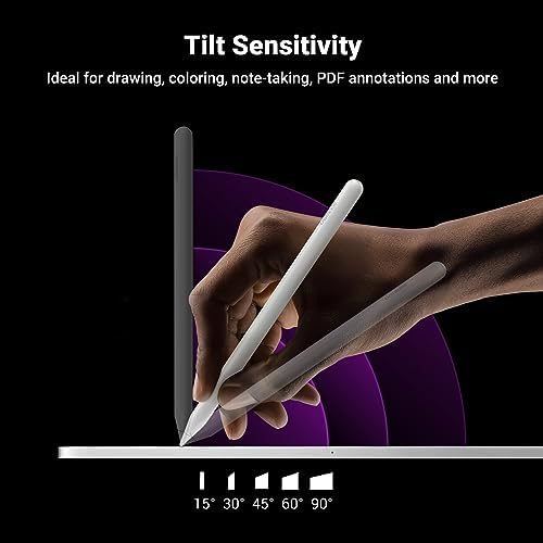 Alternative view of iPad için Kalem Manyetik Kablosuz Şarj 2. Nesil Eğim Hassasiyeti Reddetme Güç Ekranlı Kalem iPad Pro 11 inç 4/3/2/1, iPad Pro 12,9 inç 6/5/4/3, iPad Air 4/5, iPad Mini için