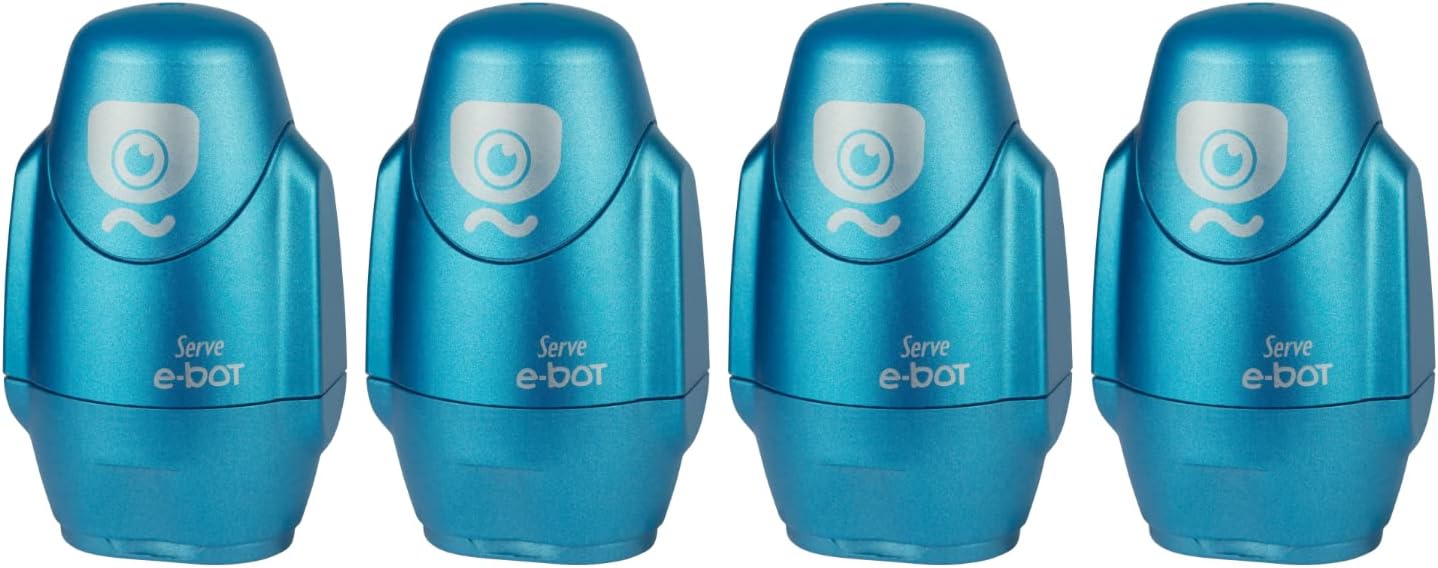 SERVE E-BOT SILGILI KALEMTIRAS METALIK MAVI 4LU SET