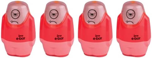 Alternative view of SERVE E-BOT SİLGİLİ KALEMTIRAŞ FOSFORLU KIRMIZI 4LU SET