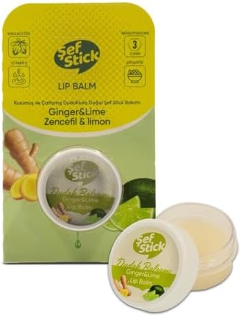 ŞEF STİCK LİP KAVANOZ ZENCEFİL LİMON 10 ML