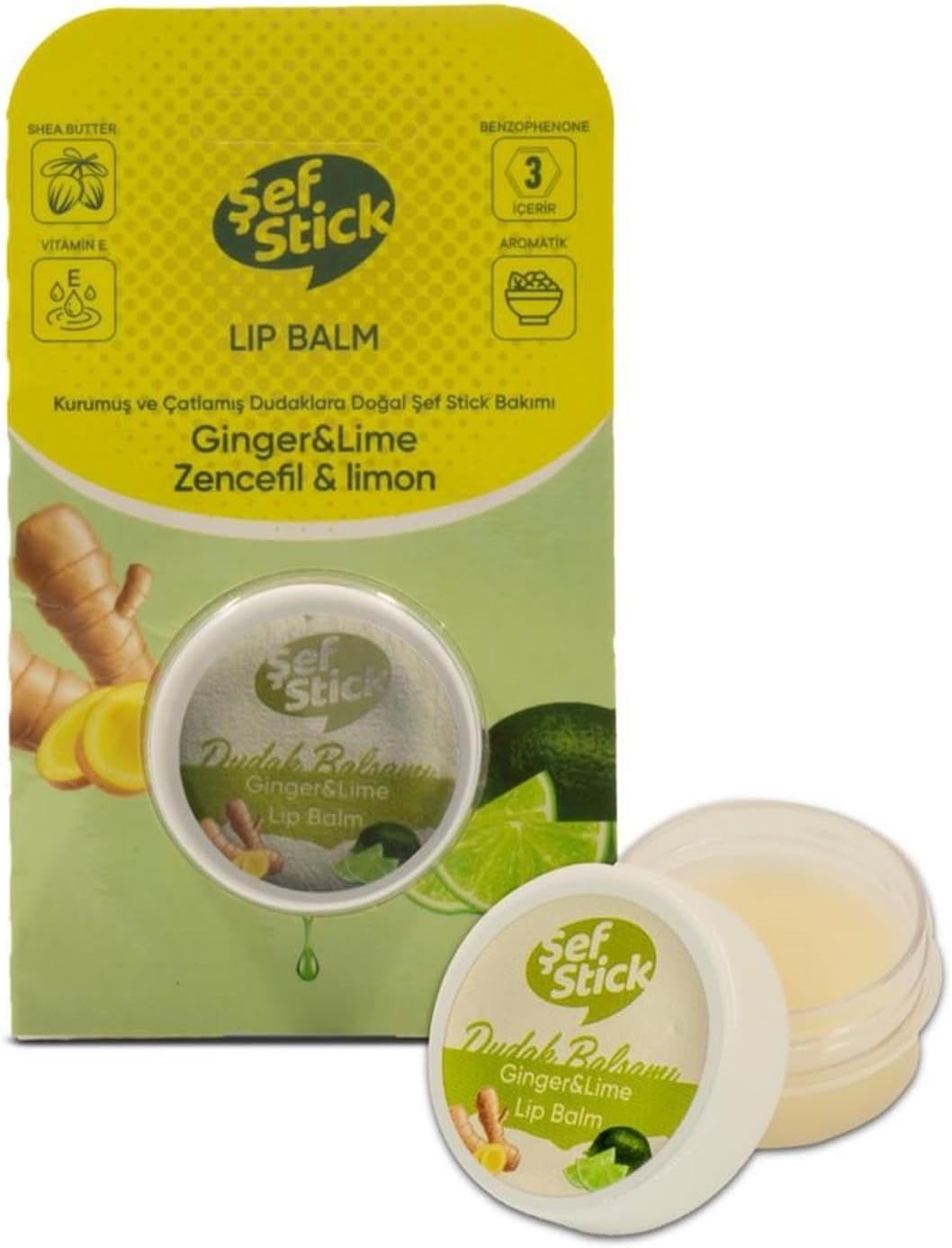 Alternative view of ŞEF STİCK LİP KAVANOZ ZENCEFİL LİMON 10 ML