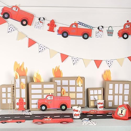 - Fire Truck Cups - İtfaiye Bardaklar - 8'li