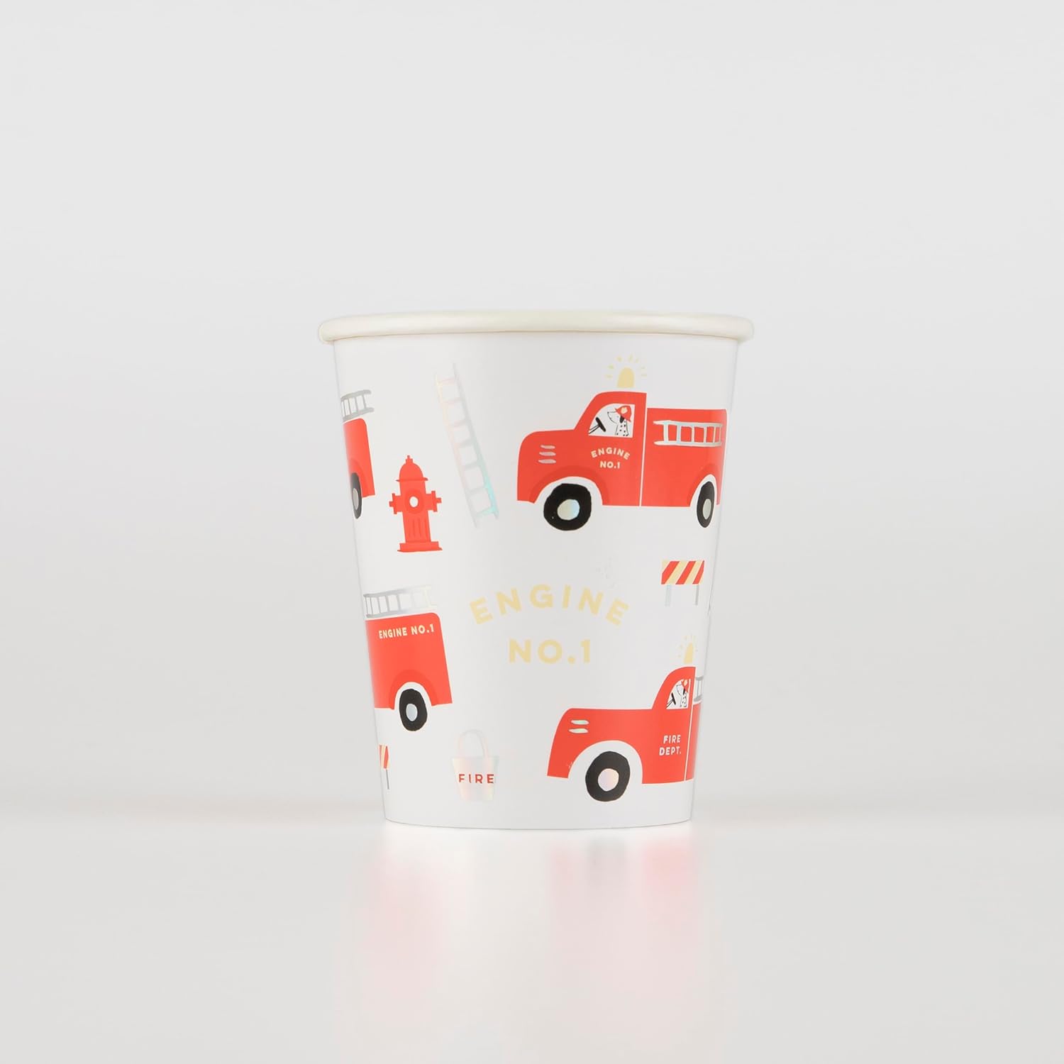 Alternative view of - Fire Truck Cups - İtfaiye Bardaklar - 8'li