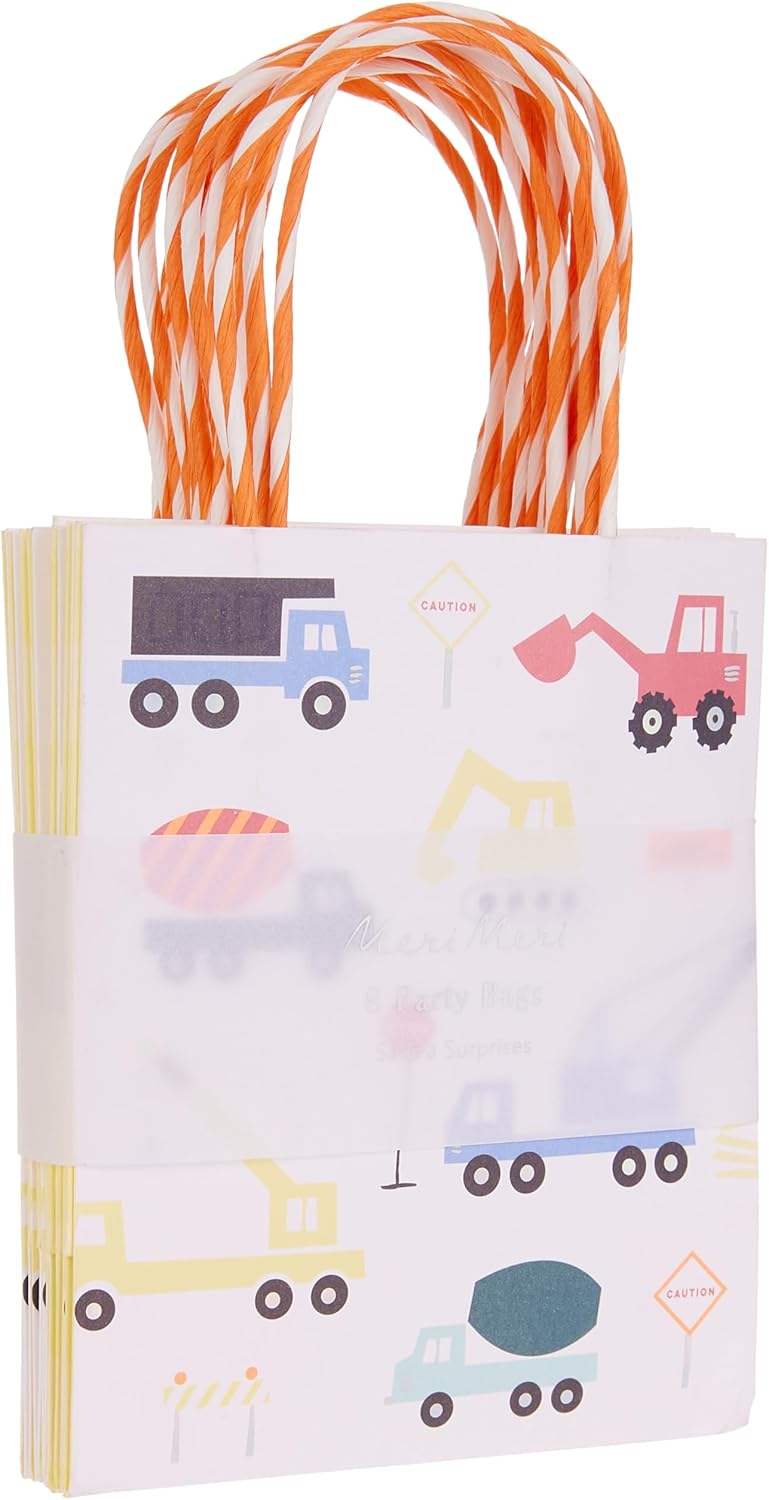 - Party Bag - İnşaat Parti Çantaları - 8'li