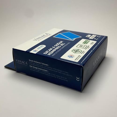 Soğuk Kompres Jel, Kompres Jel, Isıtıcı ve Soğutucu Kompres Jel, Termojel, Buz Paketi, Termofor 13cmx26cm Kutulu