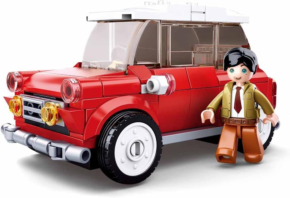Alternative view of Model Bricks Kırmızı Retro Araba Yapım Seti, 150 Parça