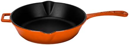 Alternative view of Döküm Yuvarlak Kızartma Tavası Döküm Demir Yekpare Saplı. Çap(Ø)24cm - turuncu