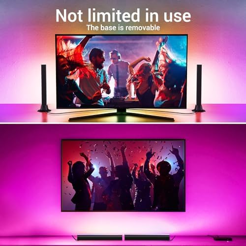 Alternative view of velted RGB Işık Çubuğu, Müzik Senkronizasyonu RGB IC LED Işık Barları, USB Powered Ortam Aydınlatması, Uzaktan Kumanda Renk Değiştirme Oyun TV Arka Işığı, PC Odası Monitör Masası için 8 Dinamik Mod