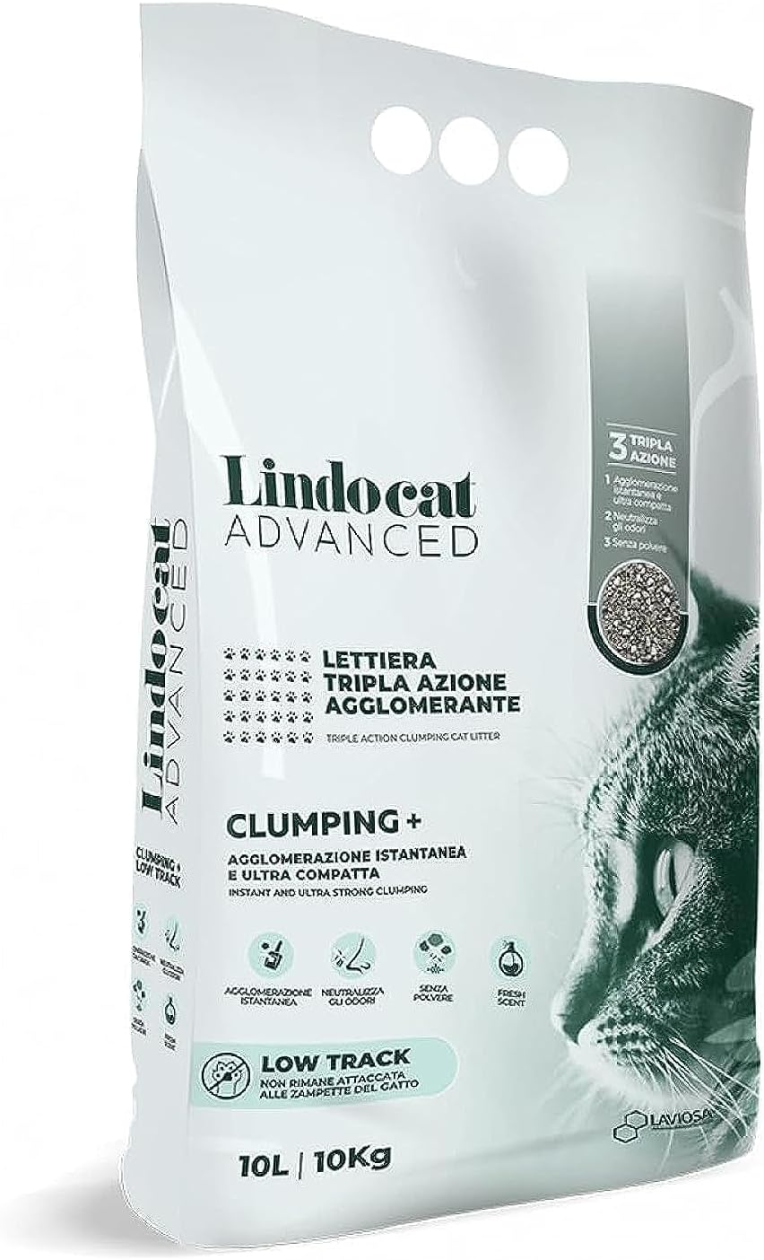 Lindocat Advanced Pati İzi Bırakmayan Ekstra Topaklanan Özel Karışım Kedi Kumu 10 kg