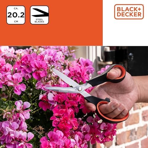&Decker BXGTTO7026 Bahçe Makası 20,2 cm Ergonomik Sap