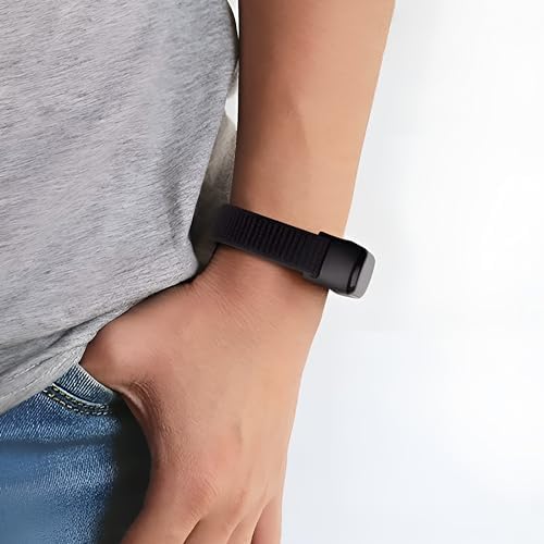 Mi Band 7/6/5/4 İle Uyumlu Tam Kaplayan Silikon Çerçeveli Bilek Kalınlığına Göre Ayarlanabilen Hafif ve Bileği Rahatsız Etmeyen Kaliteli Hasır Örme Kumaş Kordon
