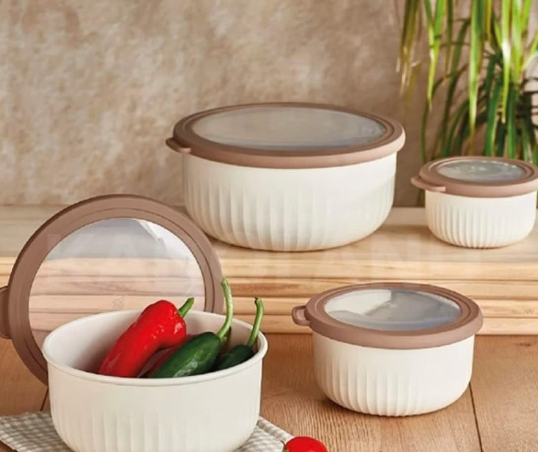 Vakumlu Saklama Kabı, Kumsal 4'Lü(3 L + 2 L + 1 L + 0.5 L)