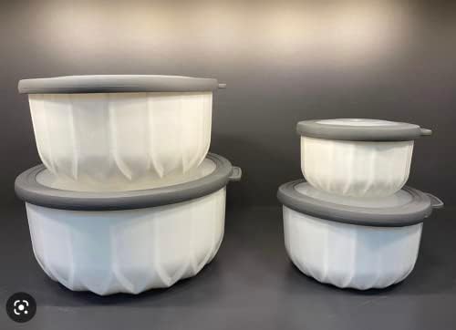Vakumlu Saklama Kabı, Beyaz 4'Lü 3 L + 2 L + 1 L + 0, 5 L