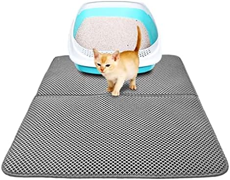 Alternative view of Büyük Boy Katlanabilir Elekli Kedi Kumu Paspası Kedi Köpek Tuvalet Önü Paspas Kedi Köpek Matı Elekli Kedi Kumu Tuvaleti Önü Paspası 80 * 60 (Gri)