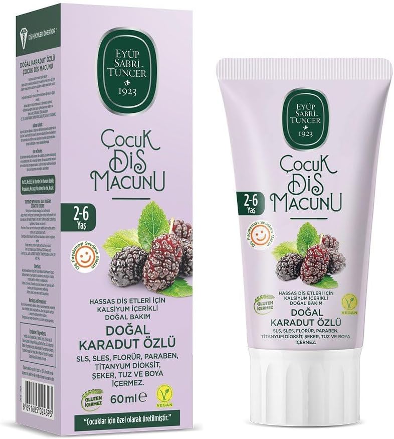 EYÜP SABRİ TUNCER Doğal Karadut Özlü Çocuk Diş Macunu 60ml