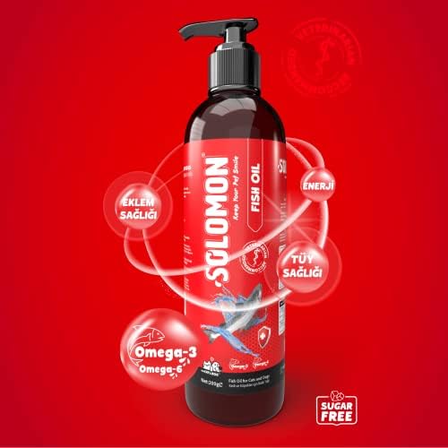 Alternative view of Solomon Fish Oil Kedi ve Köpekler için Omega 3 ve 6 İçerikli Balık Yağı - Kedi ve Köpekler İçin Tüy ve Genel Sağlık Destekleyici
