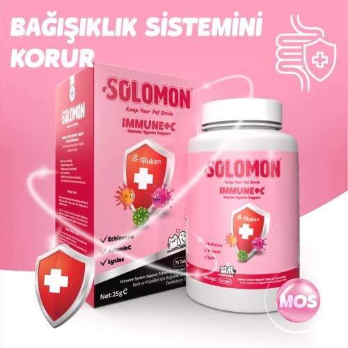 Solomon Immune+C Kedi ve Köpekler için Bağışıklık Sistemini Destekleyici Tablet