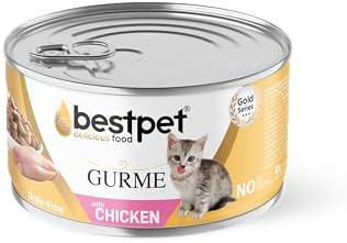 Alternative view of Bestpet Yavru Gurme Kediler İçin, Tahılsız, Jöle İçinde Tavuk Parça Etli Yaş Mama, 85 gr x 12 Adet