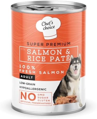 Alternative view of Chef's Choice Yetişkin Köpekler İçin, Hipoalerjenik, Somon Balıklı Ve Pirinçli Ezme, 400 g x 12 Adet