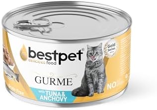 Alternative view of Bestpet Yetişkin Gurme Kediler İçin, Tahılsız, Jöle İçinde Ton Balığı Parça Etli Yaş Mama, 85 gr x 24 adet