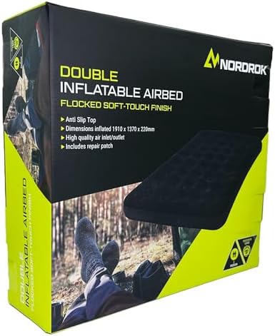 75146 Double Flocked Inflatable Airbed