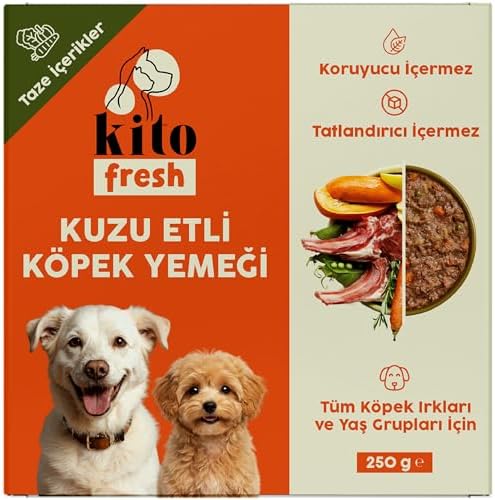 Kito Fresh Kuzu Etli Köpek Yemeği%100 Taze İçerikli Mama 250 gr