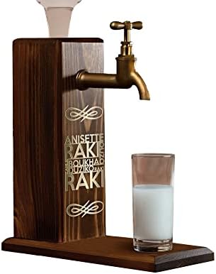 Alternative view of Bk Özel Rakı Baskılı Musluklu Doğal Ahşap İçki Standı, İçki Çeşmesi, Doğum Günü Hediyesi, Ev Hediyesi, İçecek Dispenseri