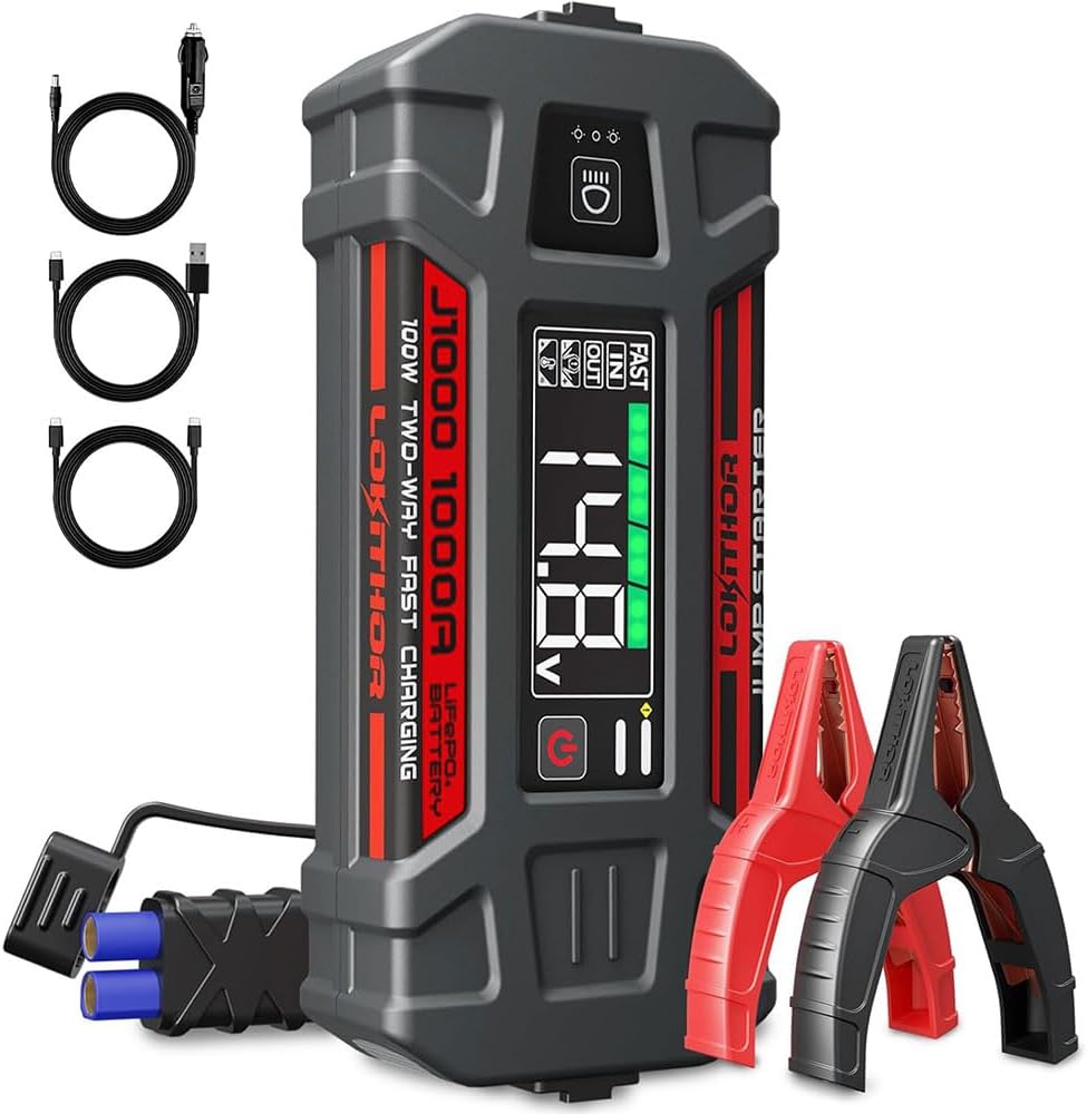 Alternative view of Lokithor J1000 12V 1000Amp LiFePO4 Akıllı Akü Takviye + Powerbank + Led Lamba