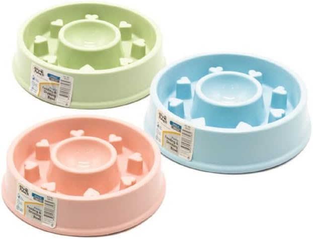 Kaymaz Tabanlı Yavaş Yeme Mama Kabı Kalp 490 ml