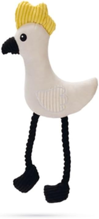 Alternative view of Köpek Oyuncağı, Sesli, Papağan, Peluş, Beyaz, 42x19,5x6cm
