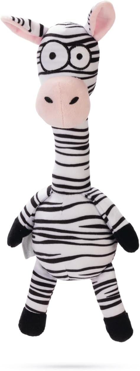 Alternative view of Köpek Oyuncağı, Sesli, Zebra, Peluş, Siyah/Beyaz, 33x10x9cm