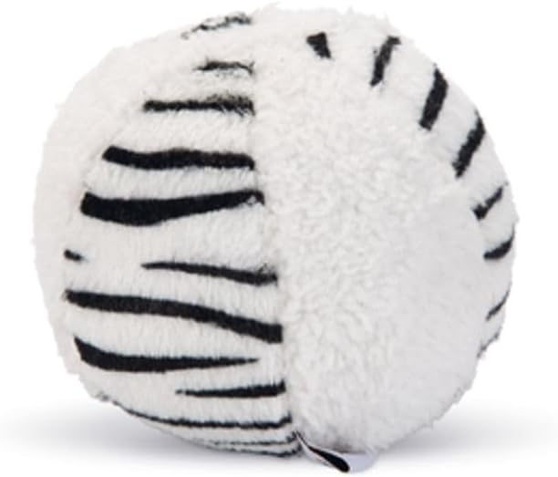 Köpek Oyuncağı, Top, Peluş, Siyah/Beyaz, 11cm