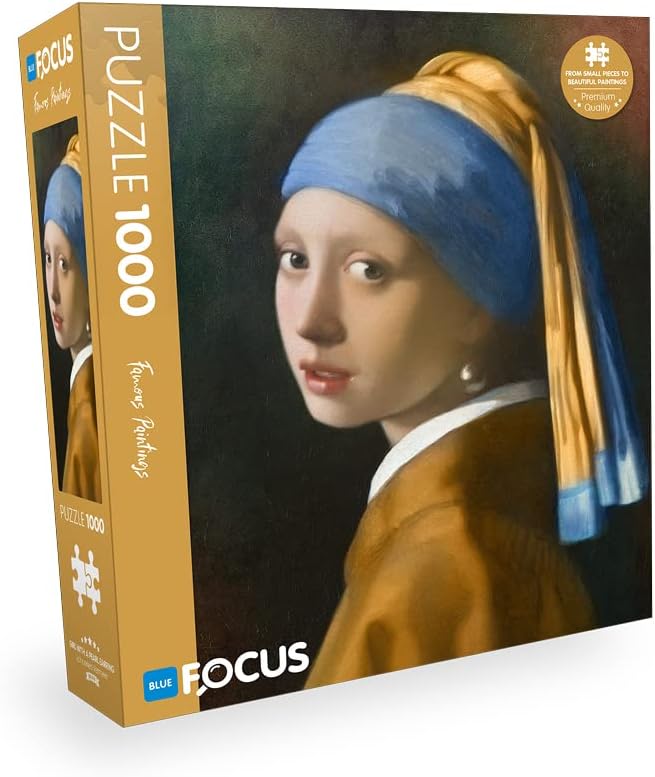 Blue Focus 1000 Parça Puzzle - GIRL WITH A PEARL EARRING (İNCİ KÜPELİ KIZ)