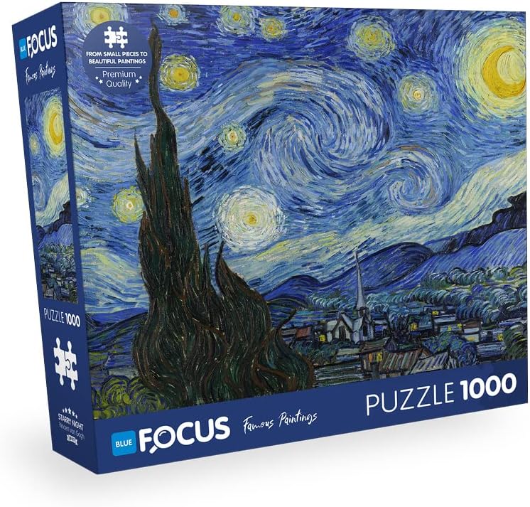 Blue Focus 1000 Parça Puzzle - STARRY NIGHT (YILDIZLI GECE)