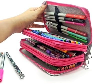 Alternative view of Kalem Kutusu Model Kızlar Moda Fashion Kawai Organizer Kalemkutu Vegan Deri Üç Bölmeli Kalemlik