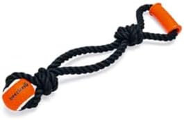 Alternative view of Köpek Oyuncağı, Diş İpi Ucunda Tenis Topu, TPR Tutamaçlı, Siyah, 50x13,5x6,3cm