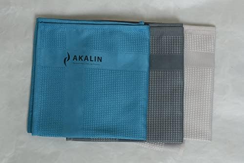 Alternative view of Akalın Orijinal 3'lü Profesyonel Mikrofiber Temizlik Bezi - Ithal Ürün - Tek Dokunuş (Açıkgri, Mavi, Koyugri)