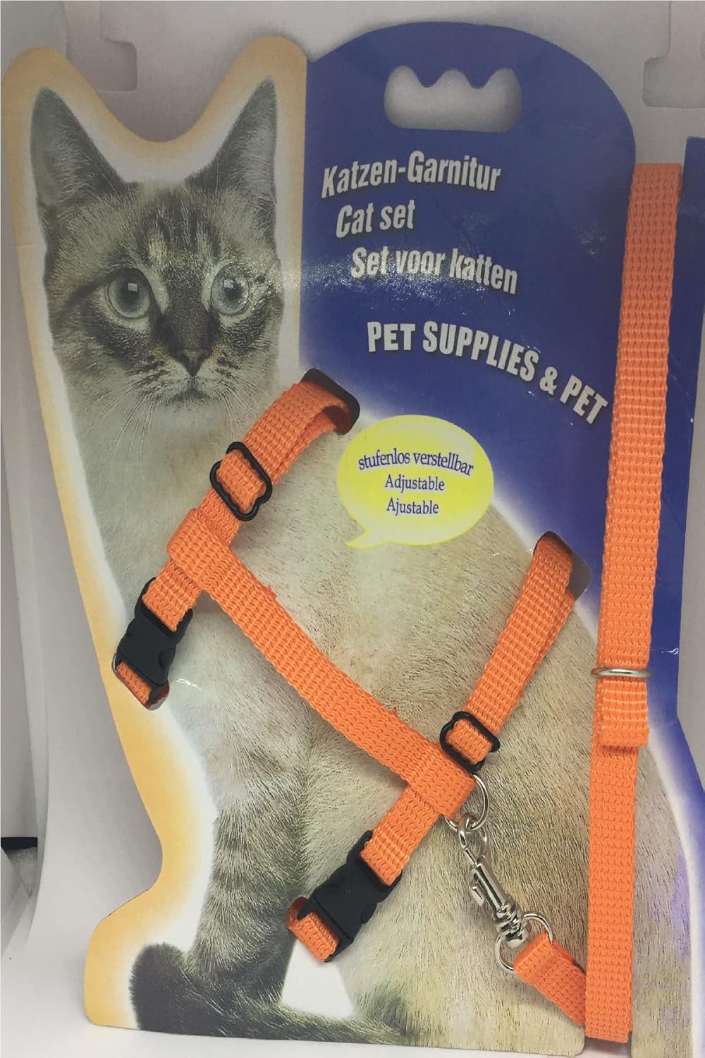 Alternative view of Tineke Kedi Göğüs Tasması Ve Gezdirme Seti No: 110 Turuncu