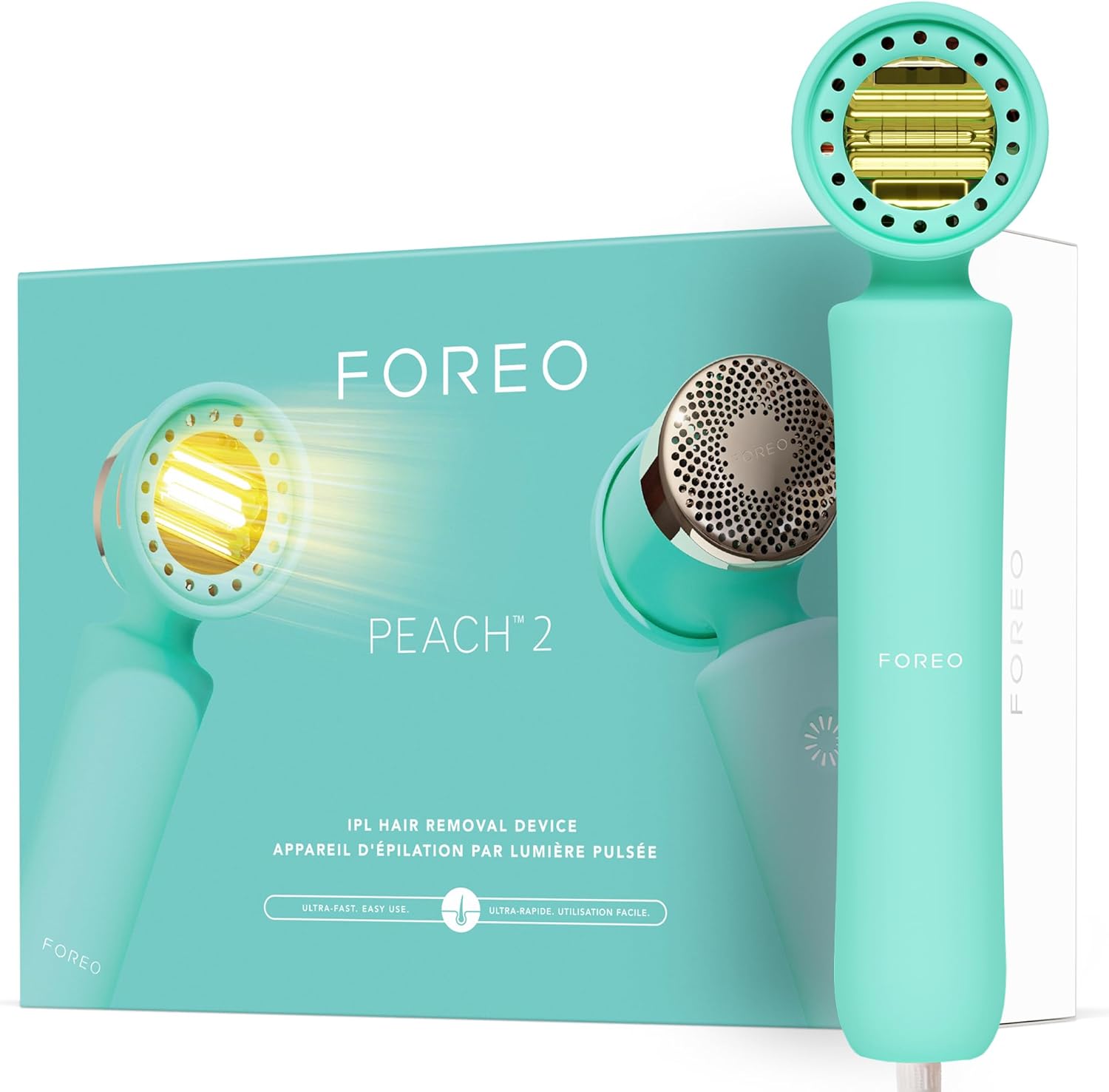 Foreo ' PEACH 2 IPL epilasyon cihazı, lazerli epilasyon ve kadın epilatörüne alternatif, vücut ve yüz için kalıcı epilasyon - 10 dakika tedavi - cilt soğutma teknolojisi
