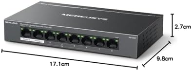 MS108GP, 8-Port Gigabit Desktop Switch with 7-Port PoE+