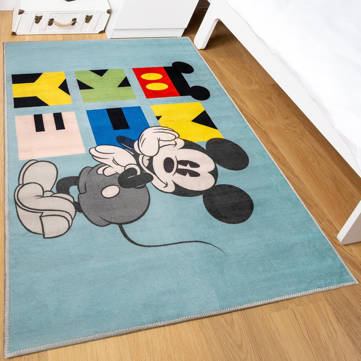 Alternative view of Taç Mouse Lisanslı Karakter Baskılı%100 Polyester Halı, Çok Renkli, 80x120 cm