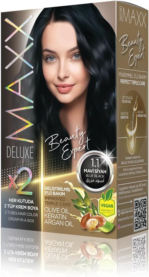 Alternative view of Beauty Expert Set Saç Boyası 1.1 Mavi Siyah