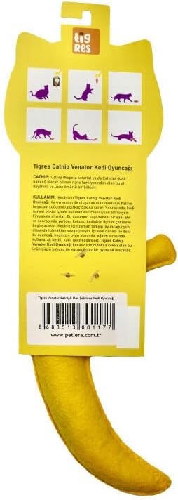Tigres Venator Catnipli Muz Şeklinde Kedi Oyuncağı