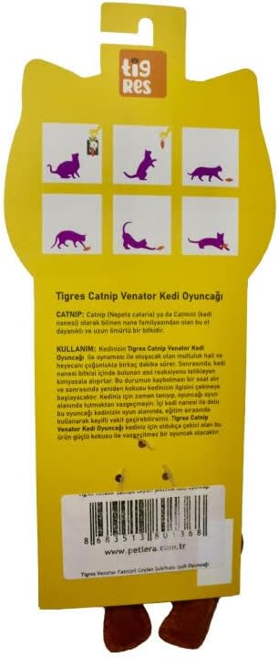 Alternative view of Tigres Venator Catnipli Ceylan Şeklinde Kedi Oyuncağı